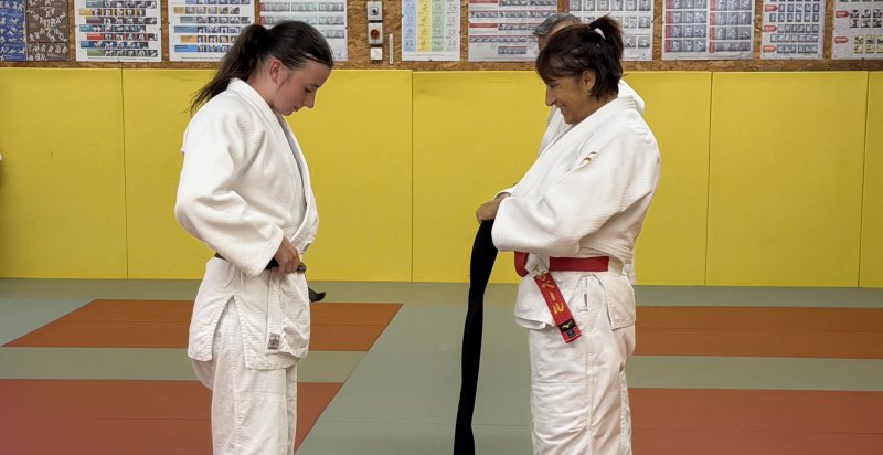 Remise de la ceinture noire d'Axelle