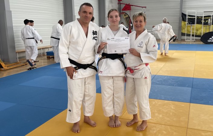 Du judo éveil à l’enseignement : Candice diplômée CQP MAM Judo